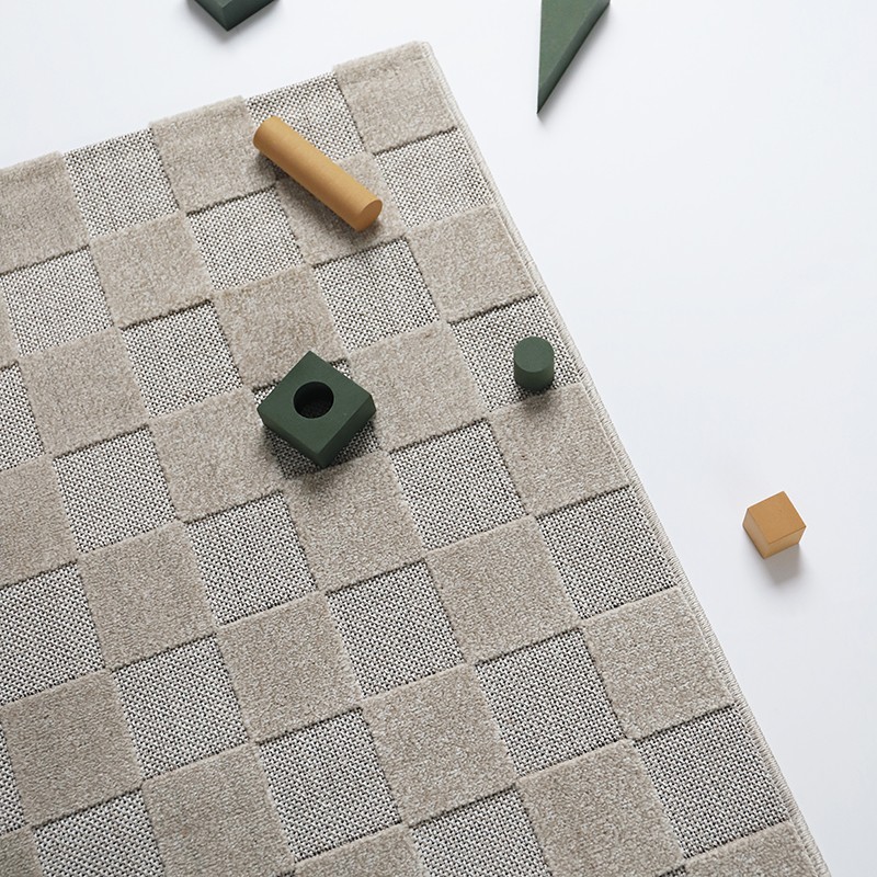 Tapis contemporain design damier DAMAS, NATTIOT