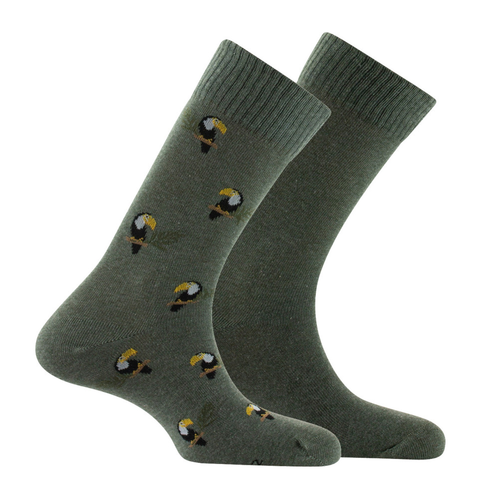 Lot de 2 paires de chaussettes en coton TOUCANS, KINDY