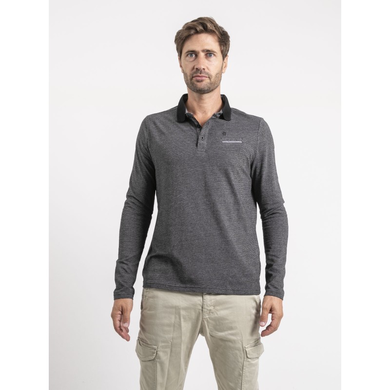 Polo Manches Longues Pur Coton Punch, RITCHIE
