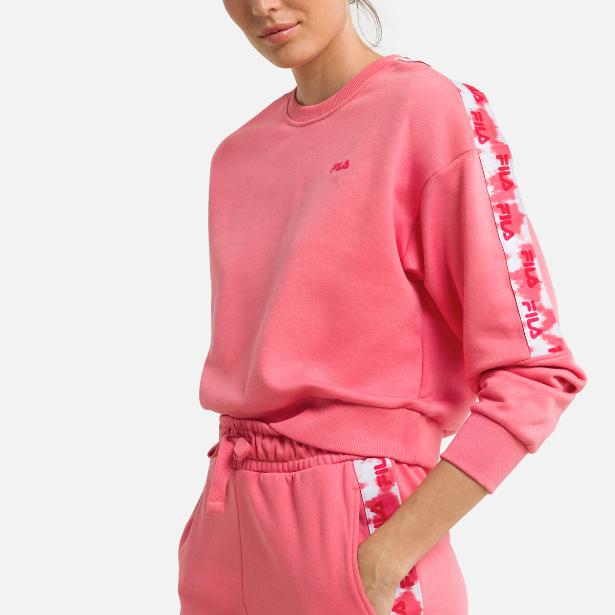schrobben Ongemak Tienerjaren Korte sweater bettens roze Fila | La Redoute