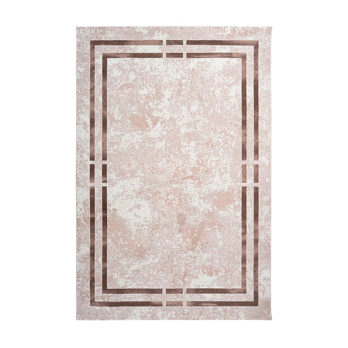 tapis contemporain beige a courtes meches rectangle orellana