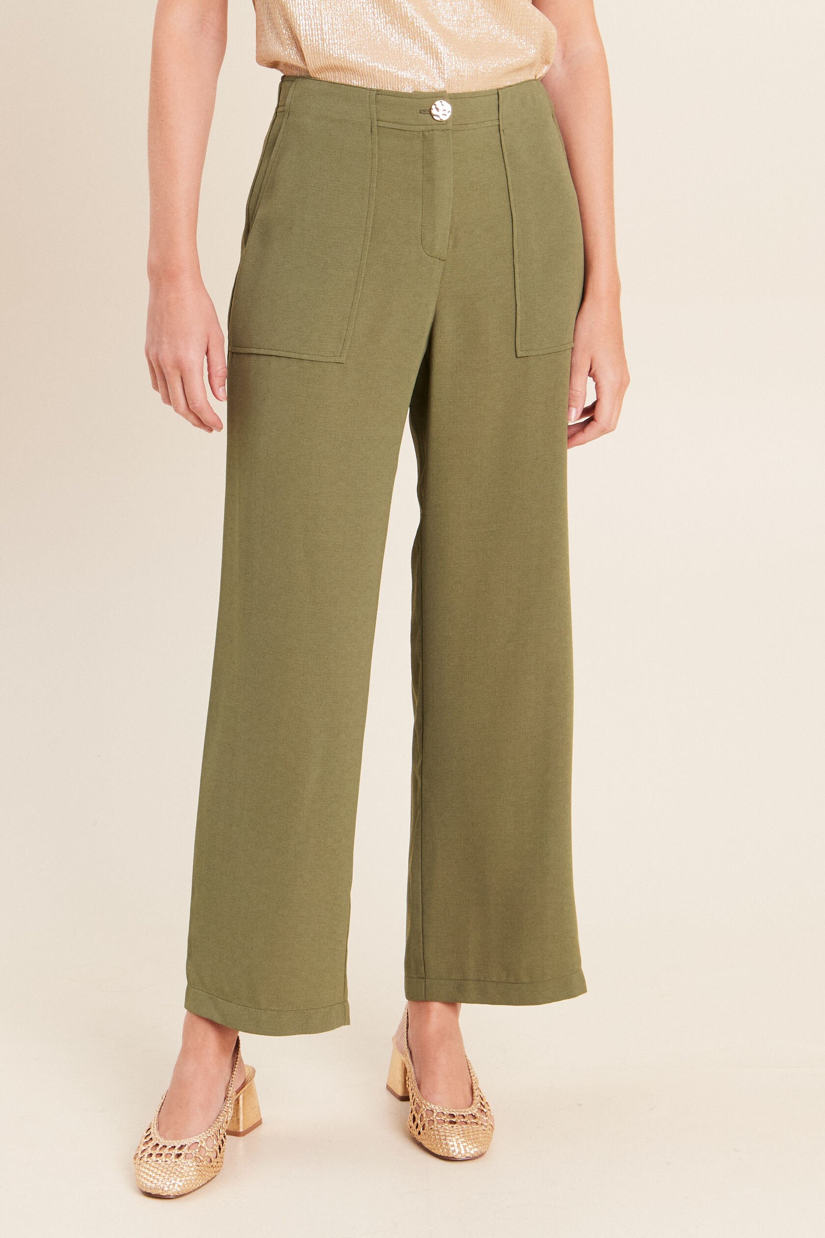 Pantalon large 7/8ème taille haute, BREAL