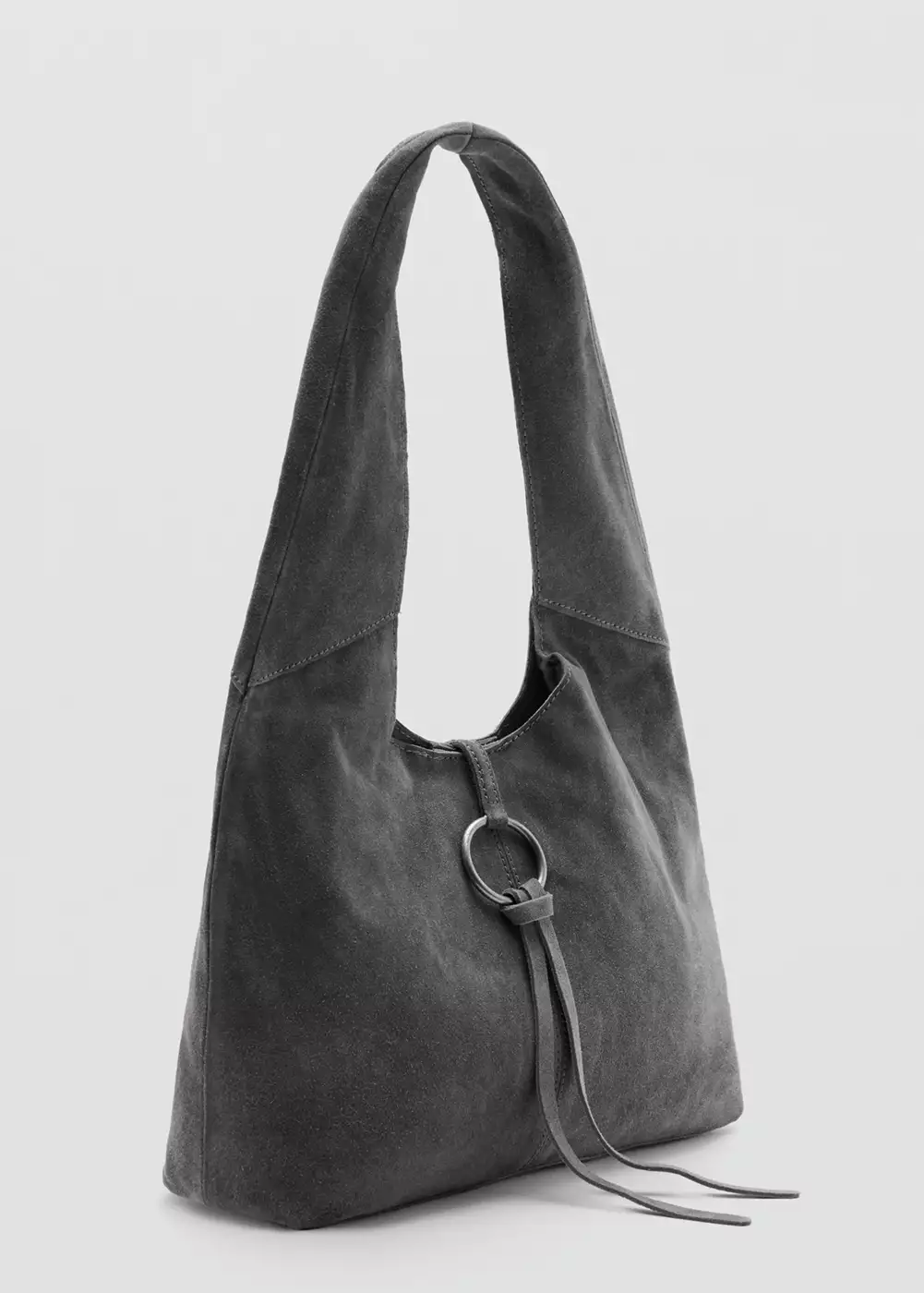 Sac porté épaule en cuir anneaux, MANGO TEEN