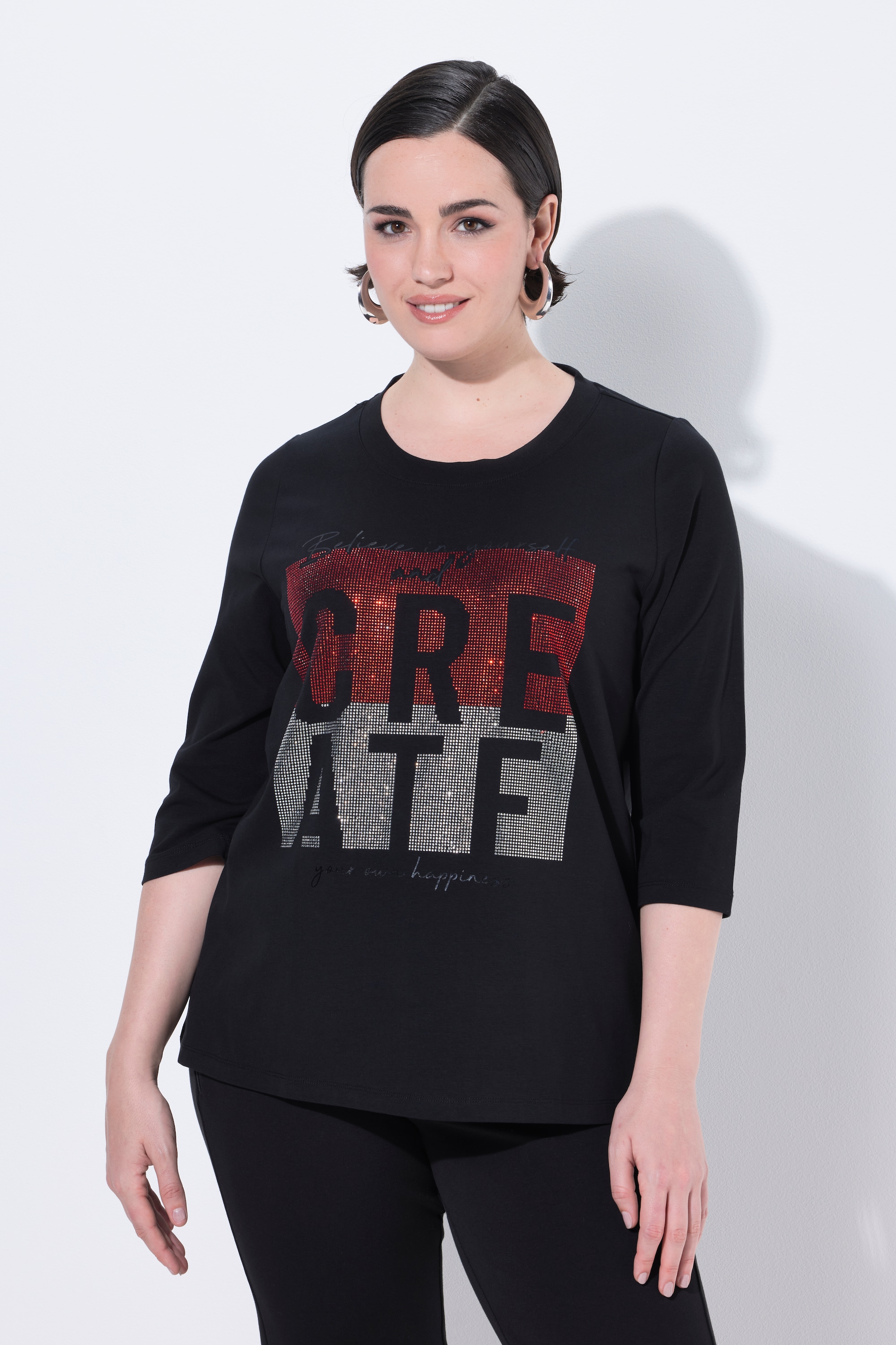 T-shirt avec message imprimé, ULLA POPKEN
