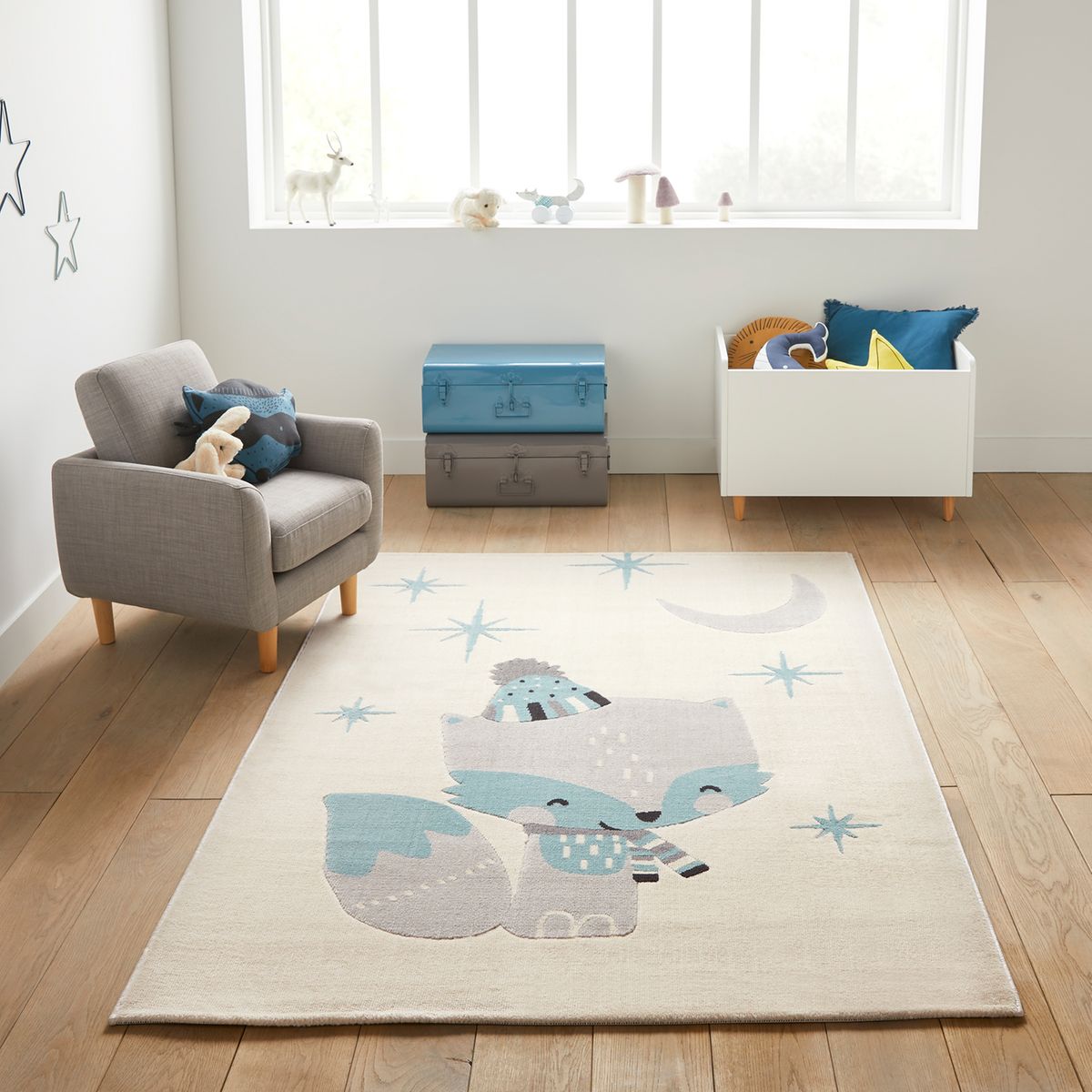 Tapis Enfant Motif Renard Nathen Creme La Redoute Interieurs La Redoute