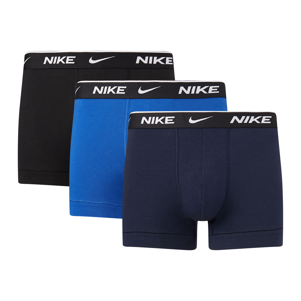 Pack of 3 hipsters in plain cotton Nike | La Redoute
