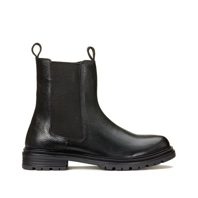 Kids High Chelsea Boots in Leather LA REDOUTE COLLECTIONS