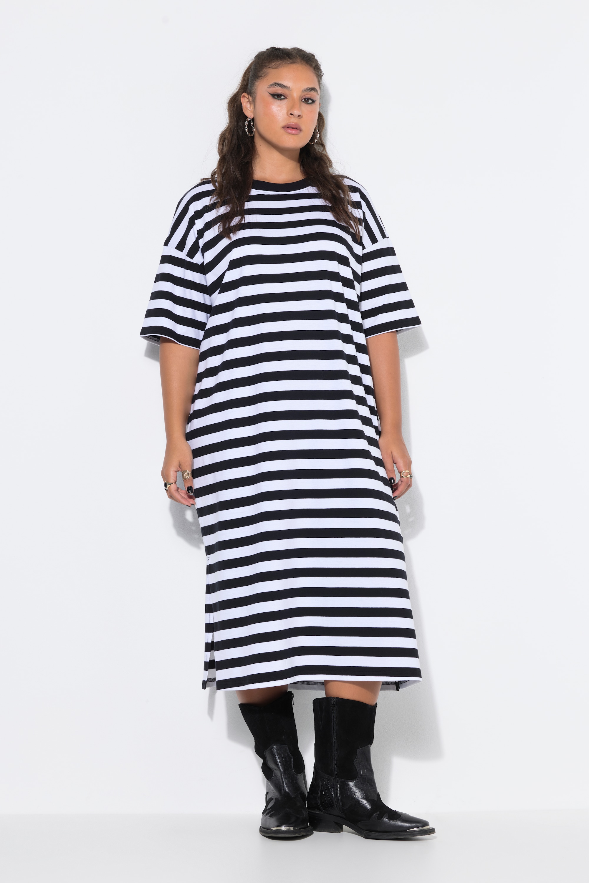 Robe midi, jersey à rayures, STUDIO UNTOLD