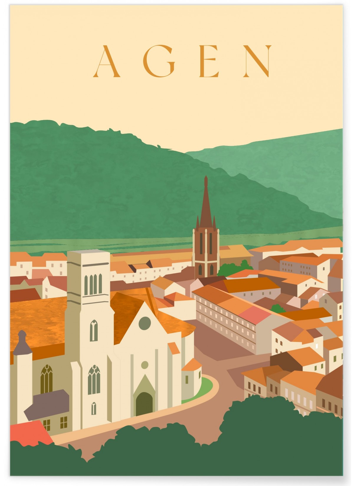 Poster ville d'Agen, L'AFFICHERIE