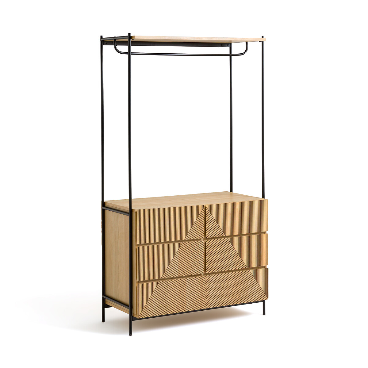 Les Signatures - Lodge Wardrobe Module with Hanging Rail and 5 Drawers