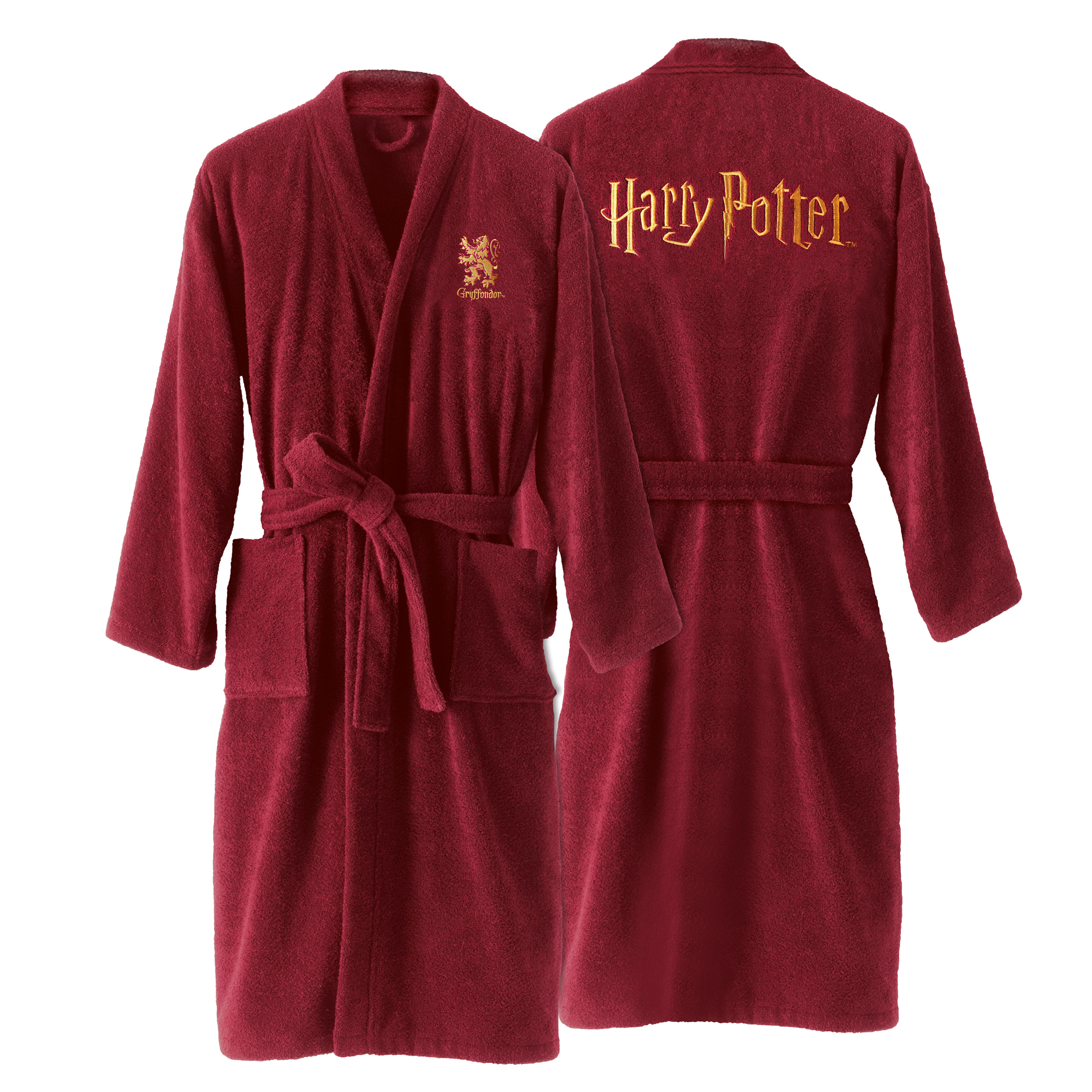 Peignoir brodé 100% coton, GRYFFONDOR, HARRY POTTER