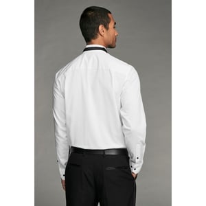 Chemise Habillée Enfant Manches Longues Avec Nœud Papillon - Blanc - Mélange Coton - NEXT - Pour Occasions Spéciales