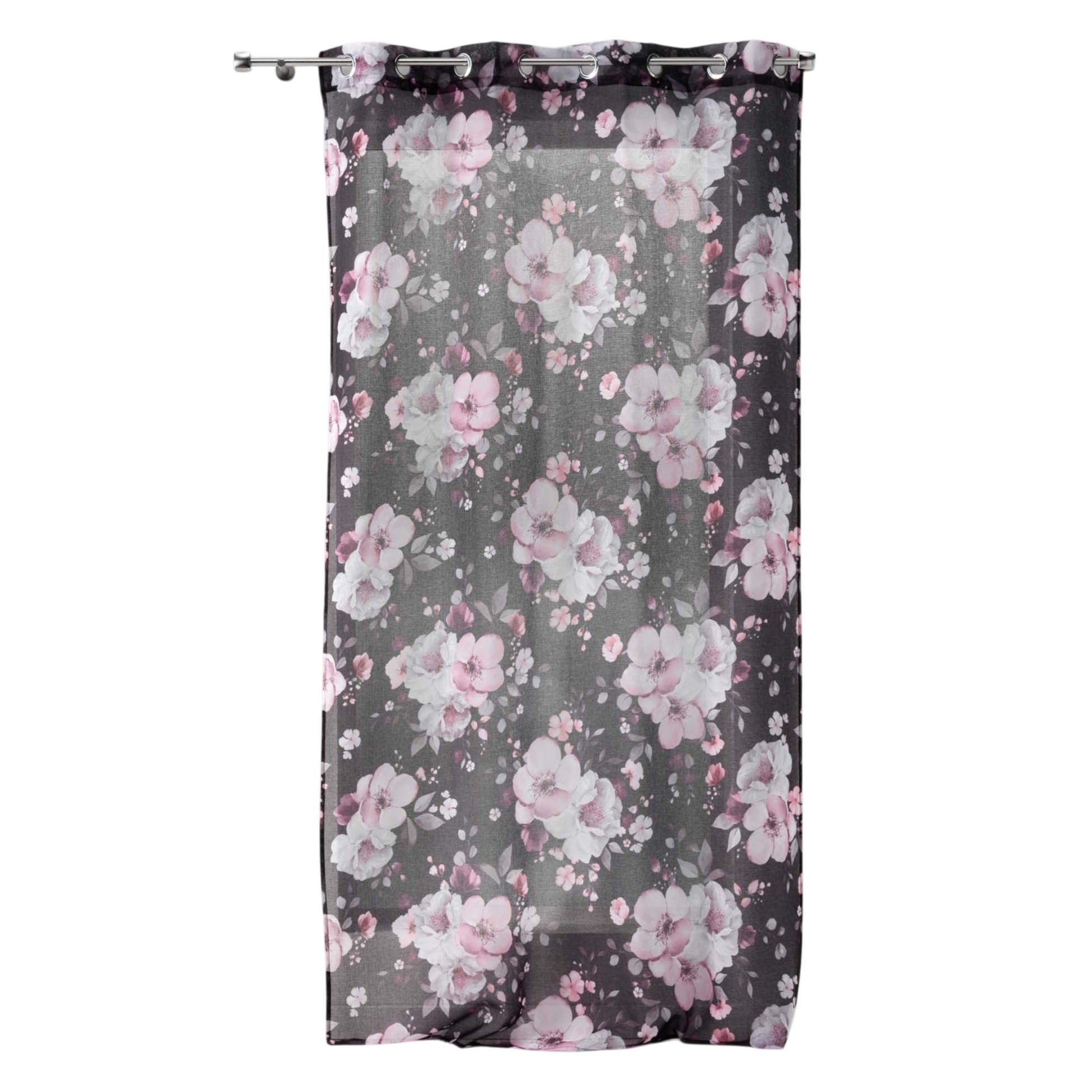 Voilage a oeillets Bouquet de fleurs, EDEN