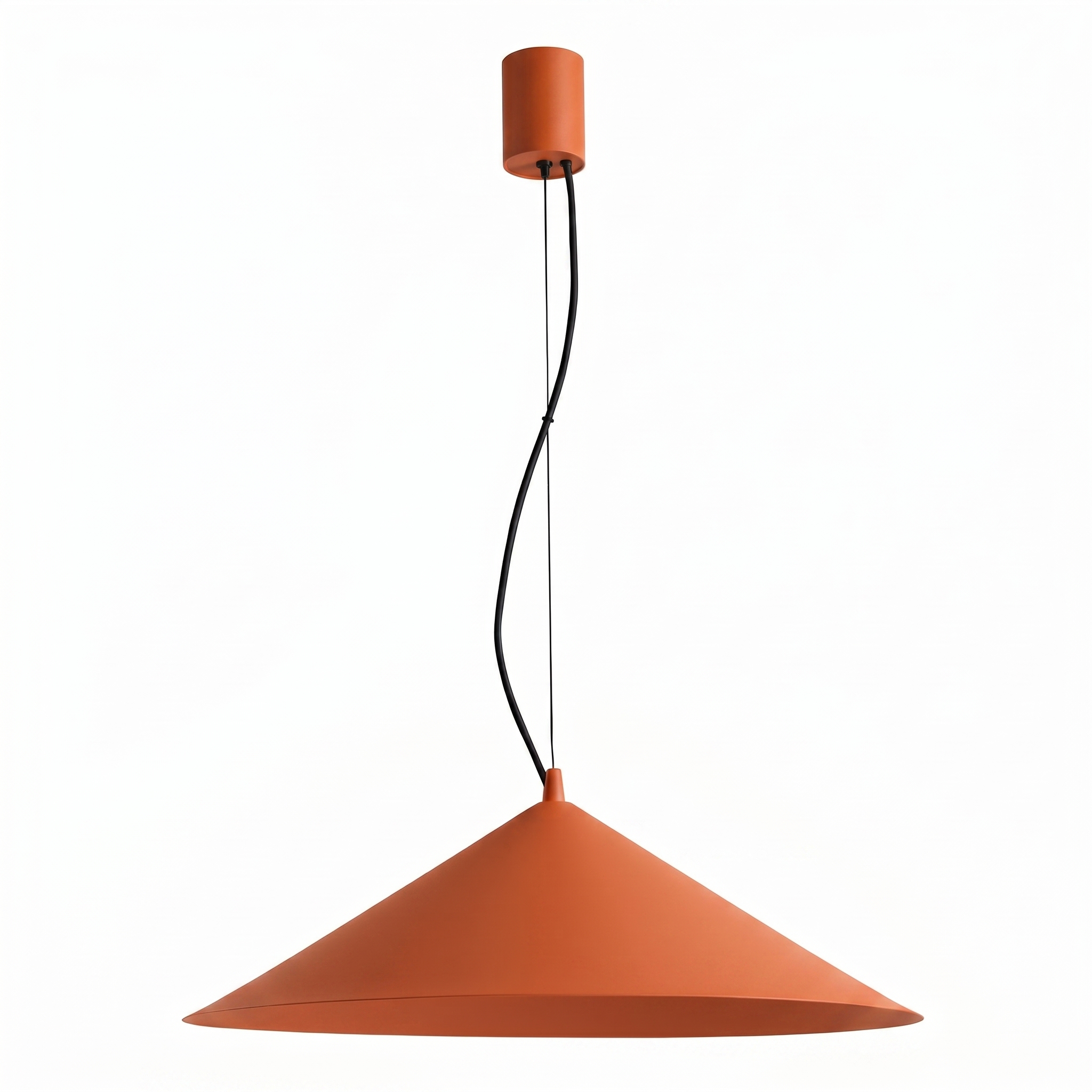 Suspension Acier Ocre Rouge LED 1 Fint, EDEN