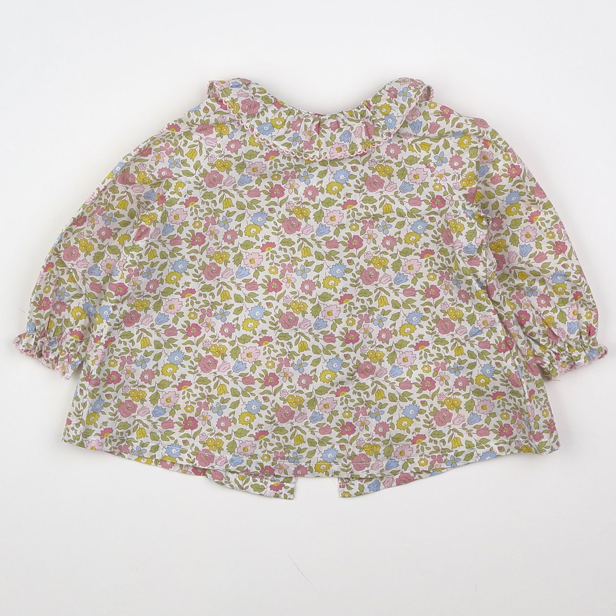 Chemisier Fille Cyrillus - Rose Très Pâle - Taille 8 Ans - Manches Courtes - Coton
