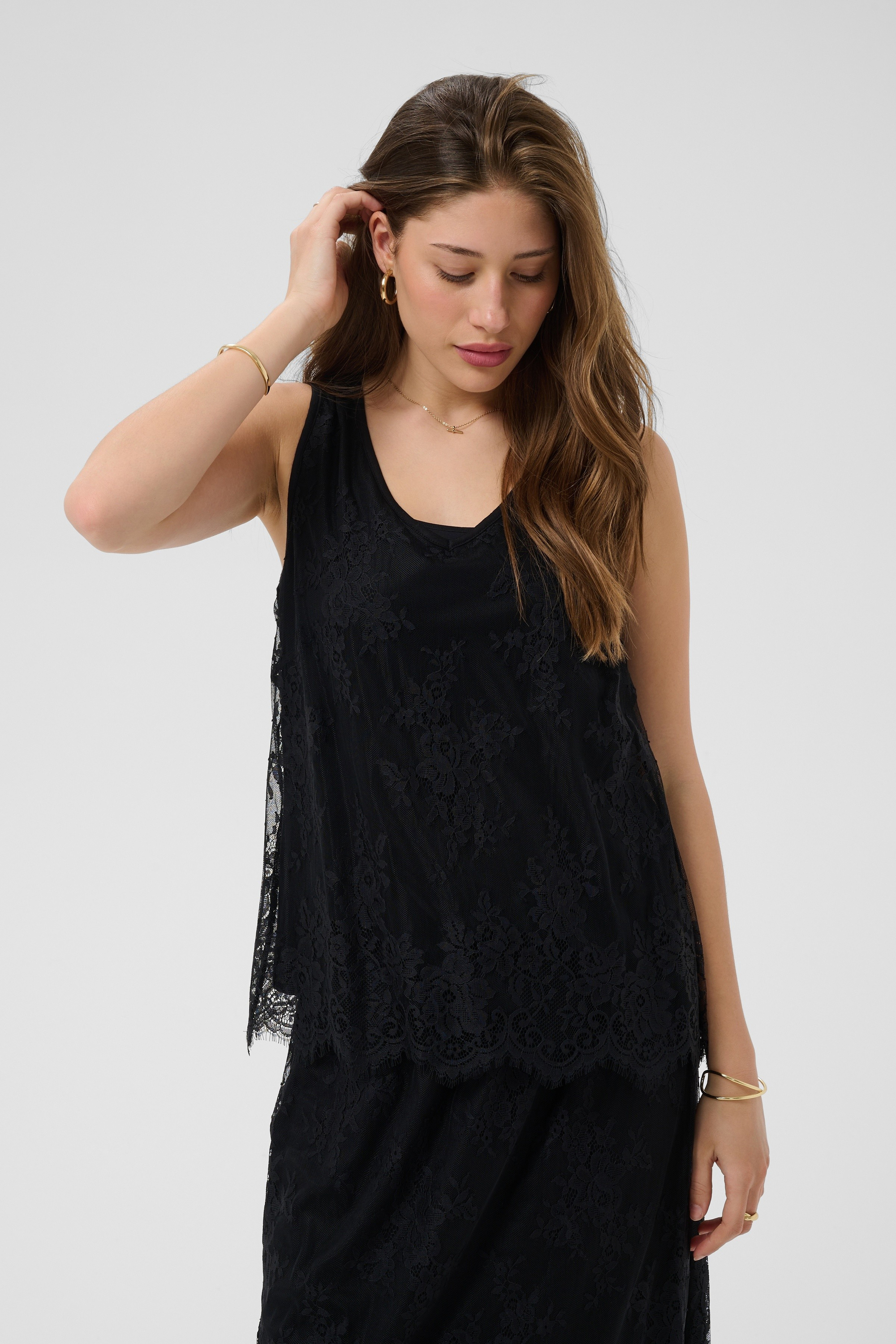 Blouse sans manches, CREAM
