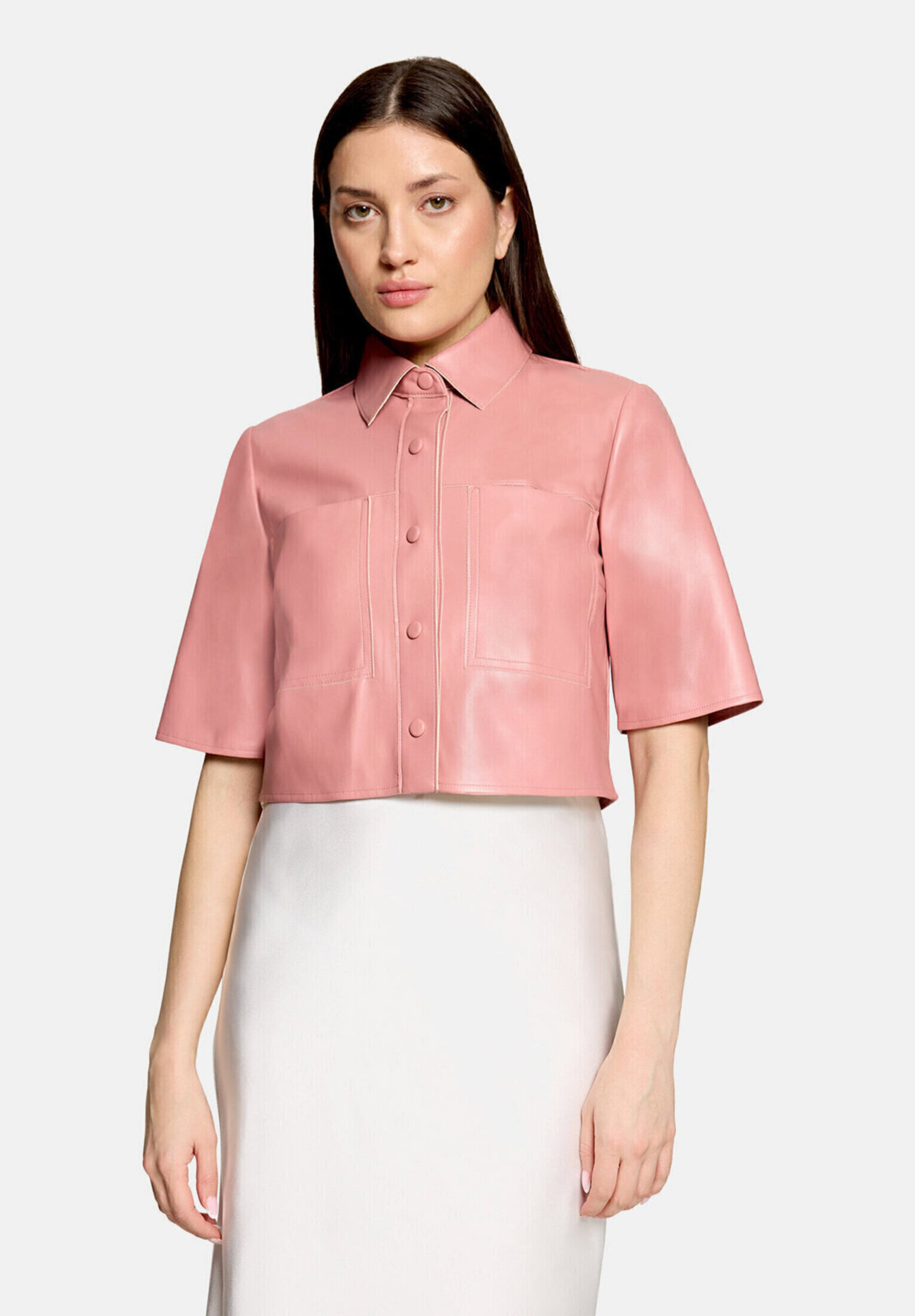 Veste en simili cuir manches courtes, VERA MONT