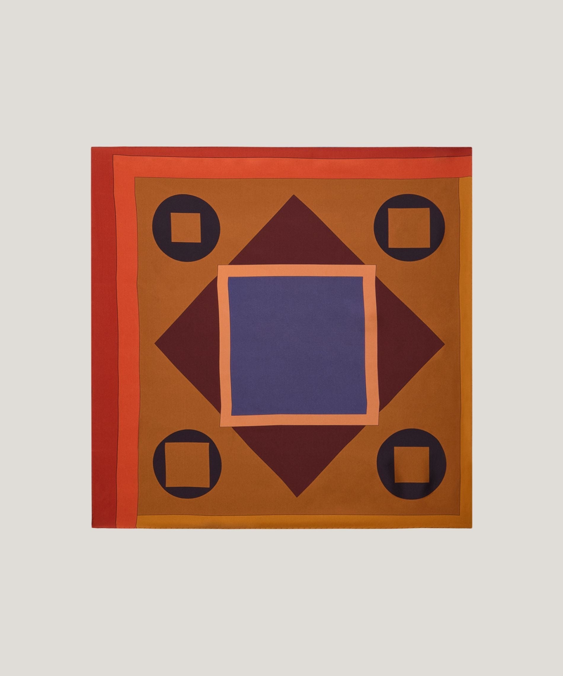Bandana en soie géométrique, RODIER