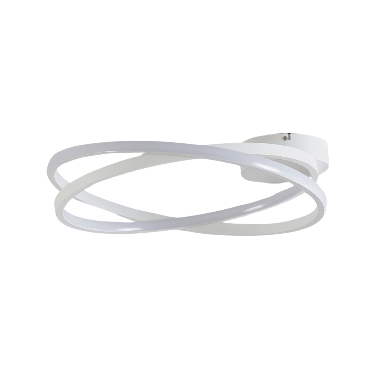 Plafonnier blanc anneaux entremêlés - UNITY, KOSILUM