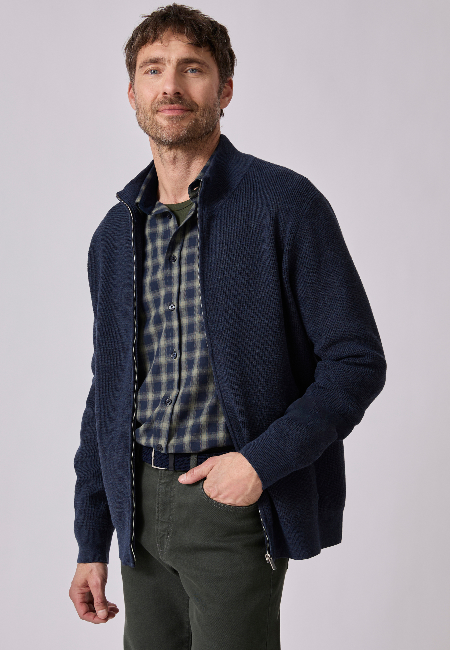Gilet zippé Thermolactyl en maille texturée, DAMART