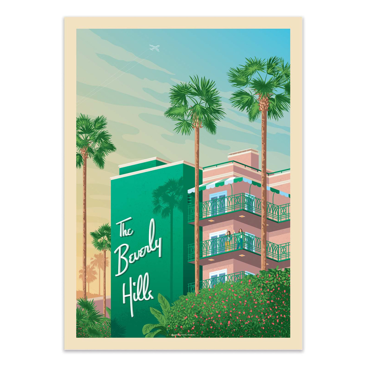 Affiche d'art - Beverly Hills - Olahoop Travel Posters, WALL EDITIONS