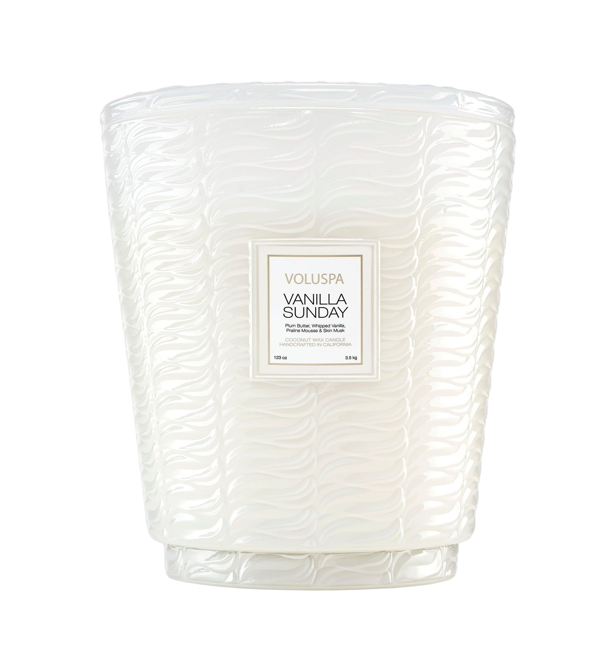 Vanilla sunday - bougie parfumée de cheminée 5 mèches, VOLUSPA