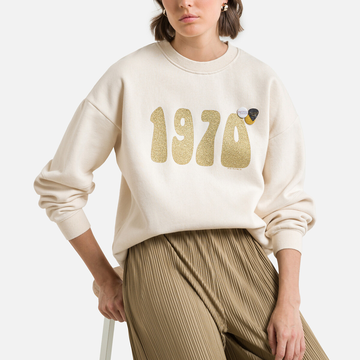 Sweat col rond ROLLER NATURAL "1970"