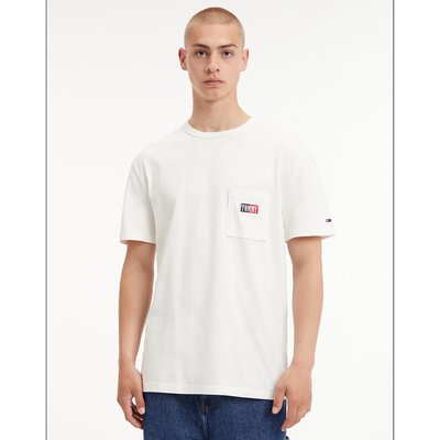 T-shirt  col rond logo timeless sur poche TOMMY JEANS