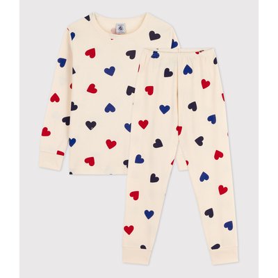 2-teiliger Pyjama, Herzmuster PETIT BATEAU