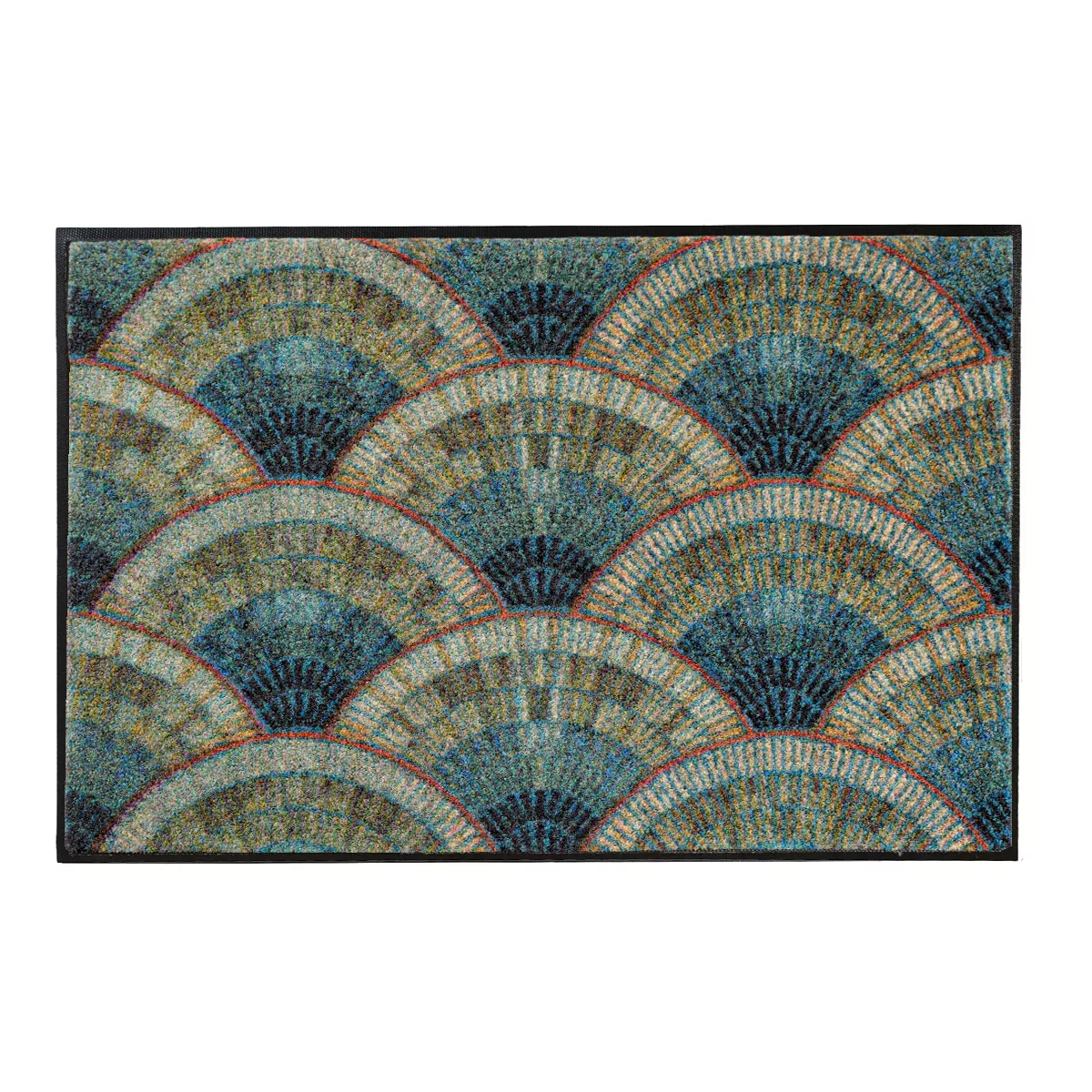 Tapis decor caoutchouc & nylon ECAILLES, GARNIER THIEBAUT