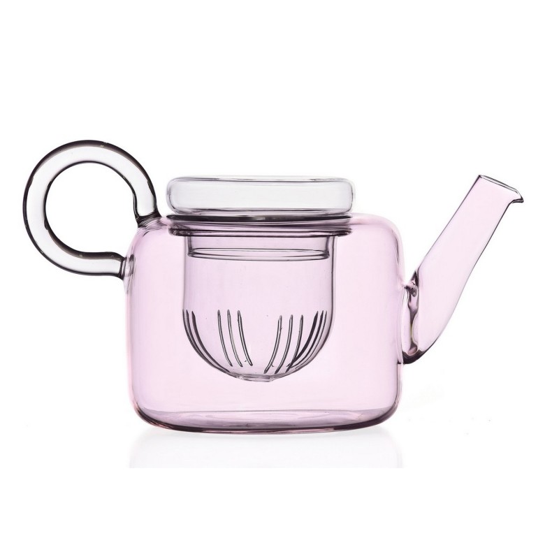 Théière design verre borosilicate  PIUMA Low, ICHENDORF