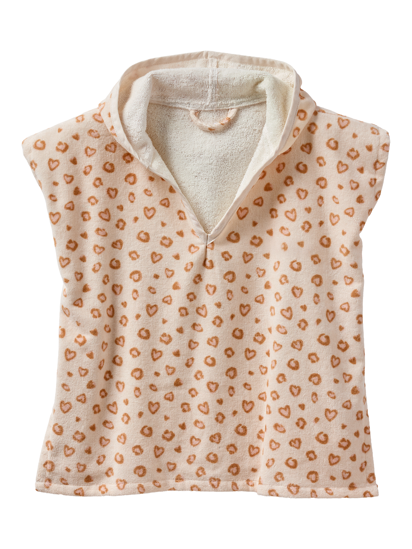 Poncho de bain Animaux, avec coton recyclé, VERTBAUDET