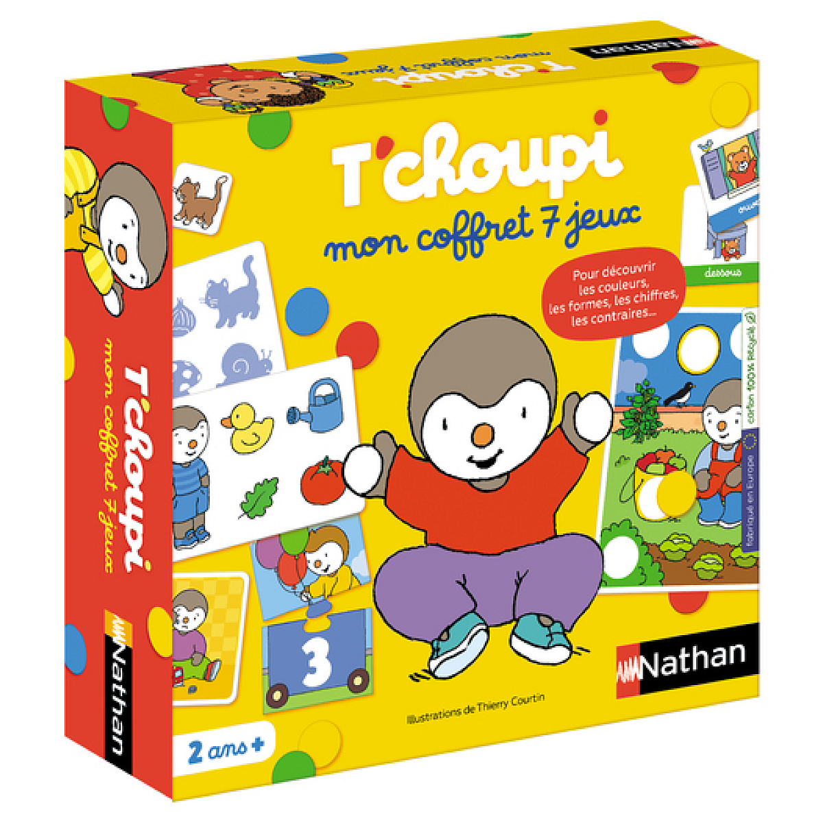 Mon coffret 7 jeux T'choupi, NATHAN