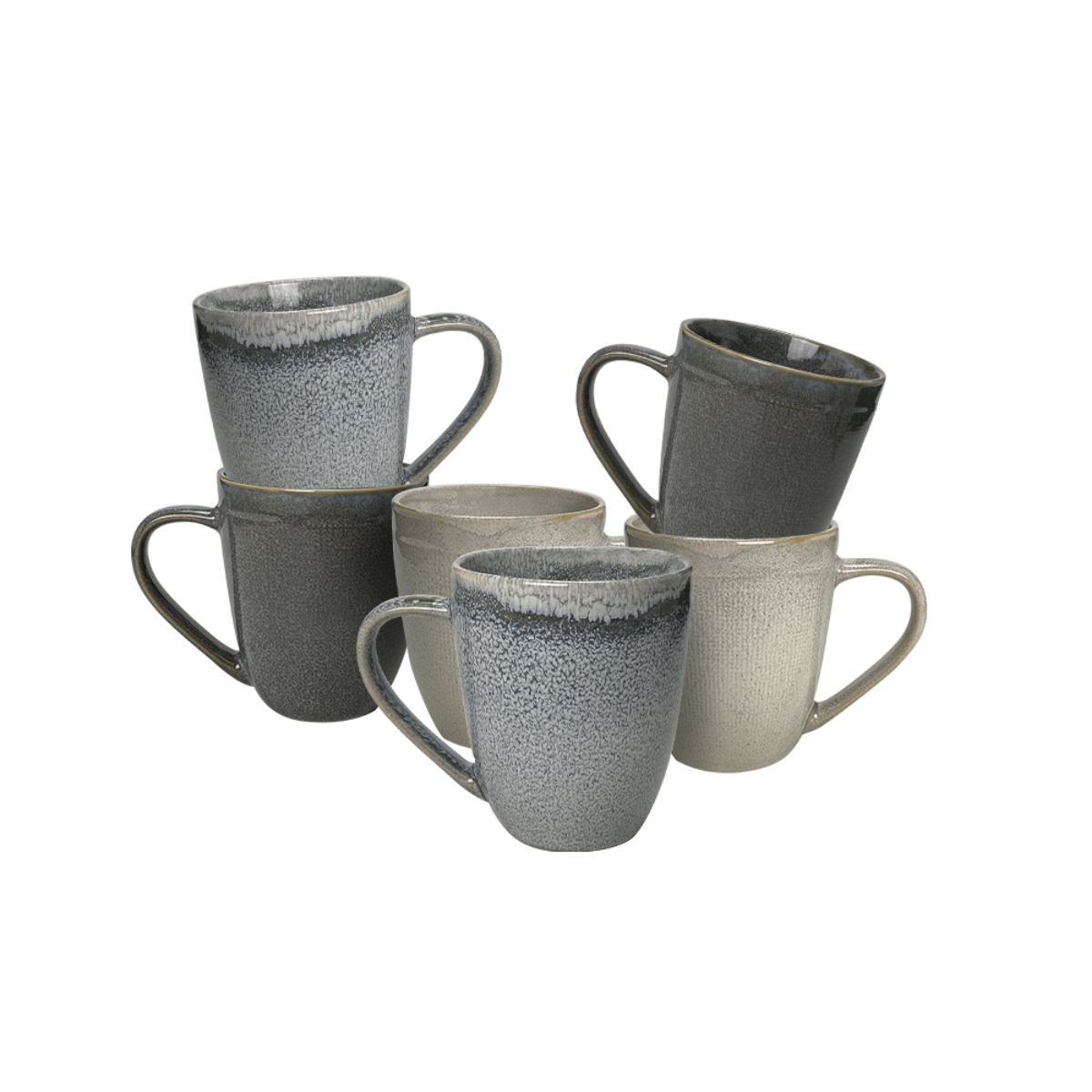 Lot de 6 mugs, ZAO, ARD TIME