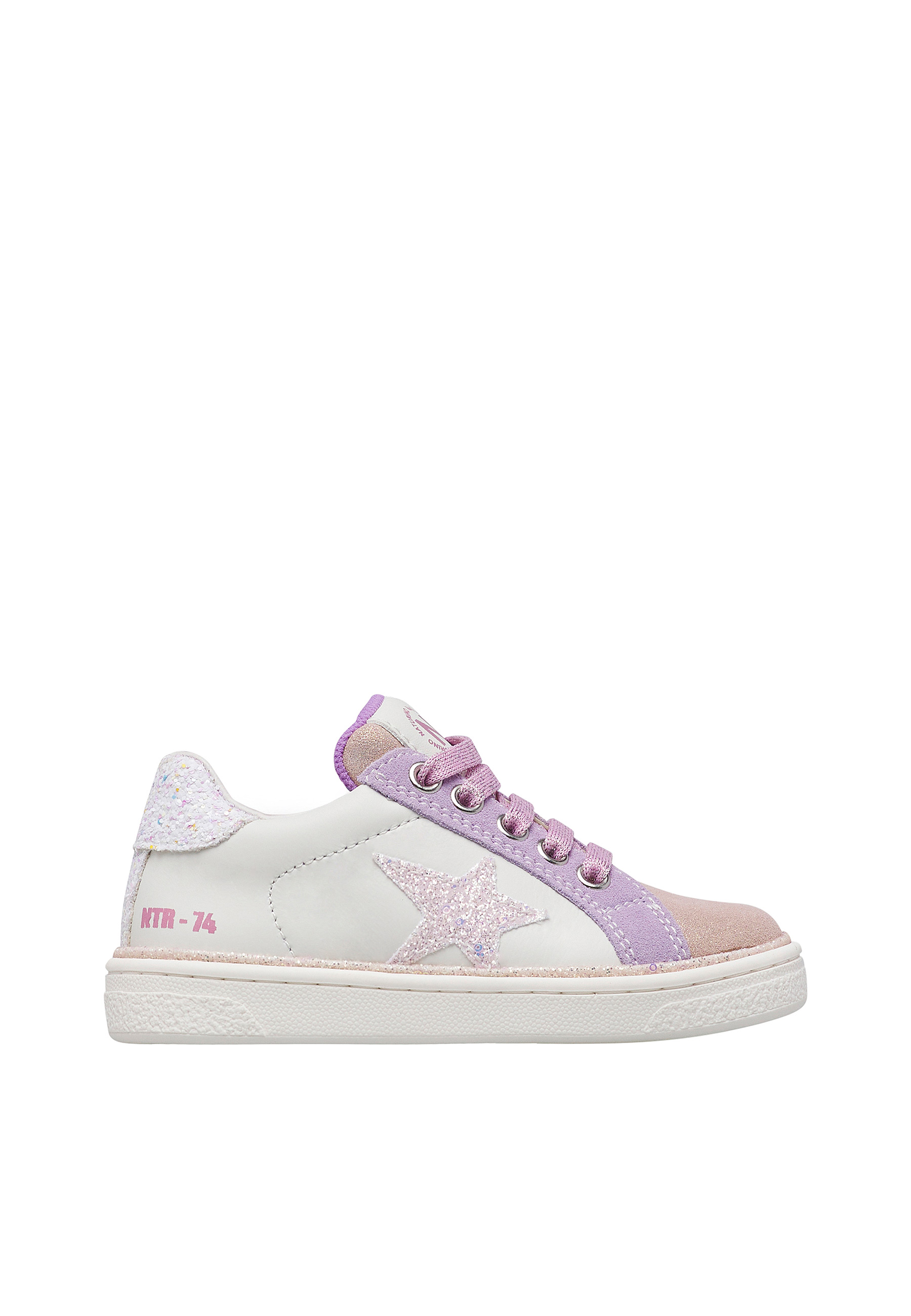 Baskets en cuir et en daim PINN ZIP., NATURINO
