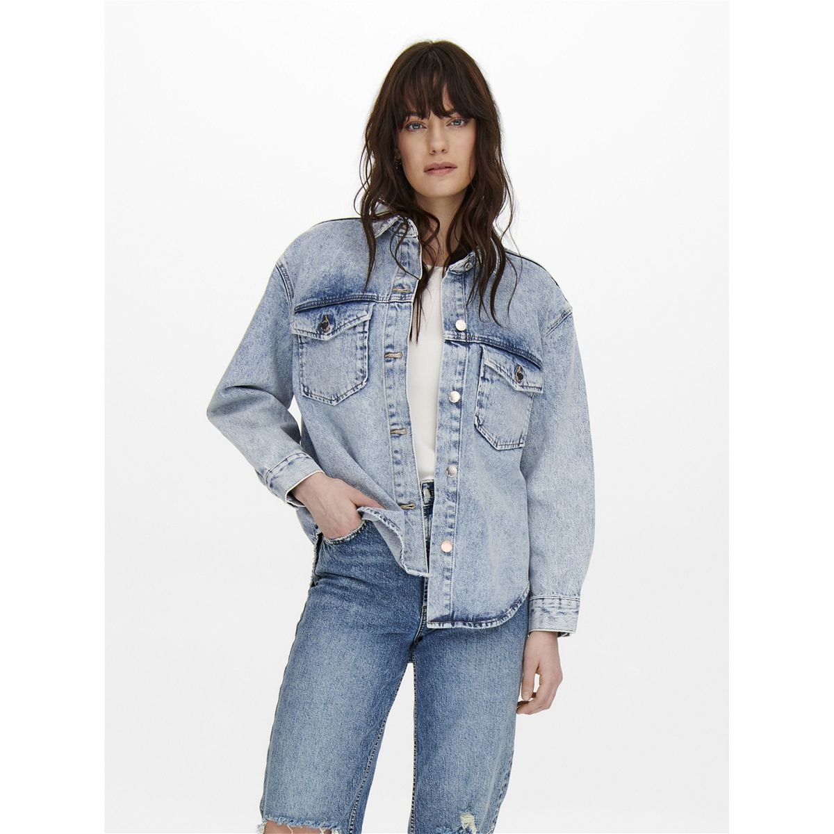 Chemise en discount jean only femme