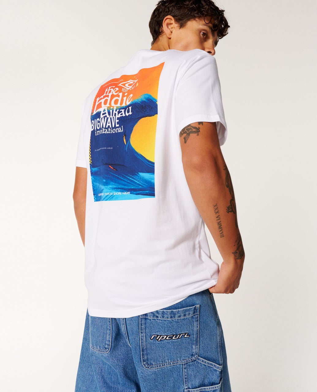 T-shirt EDDIE WOULD GO Poster, RIP CURL