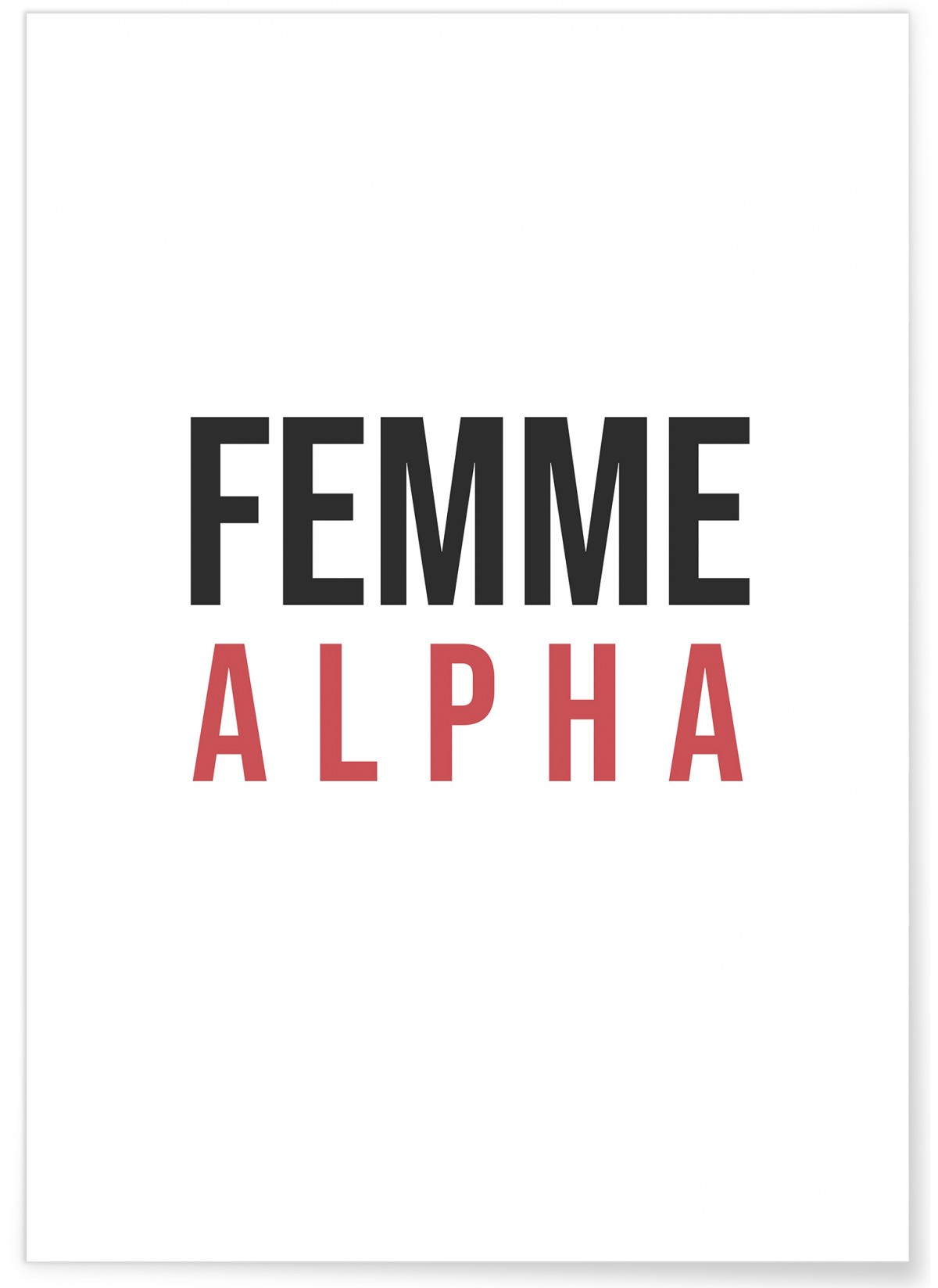 Affiche Femme Alpha, L'AFFICHERIE