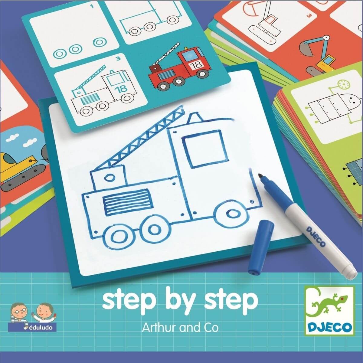 Apprendre à dessiner pas à pas, DJECO