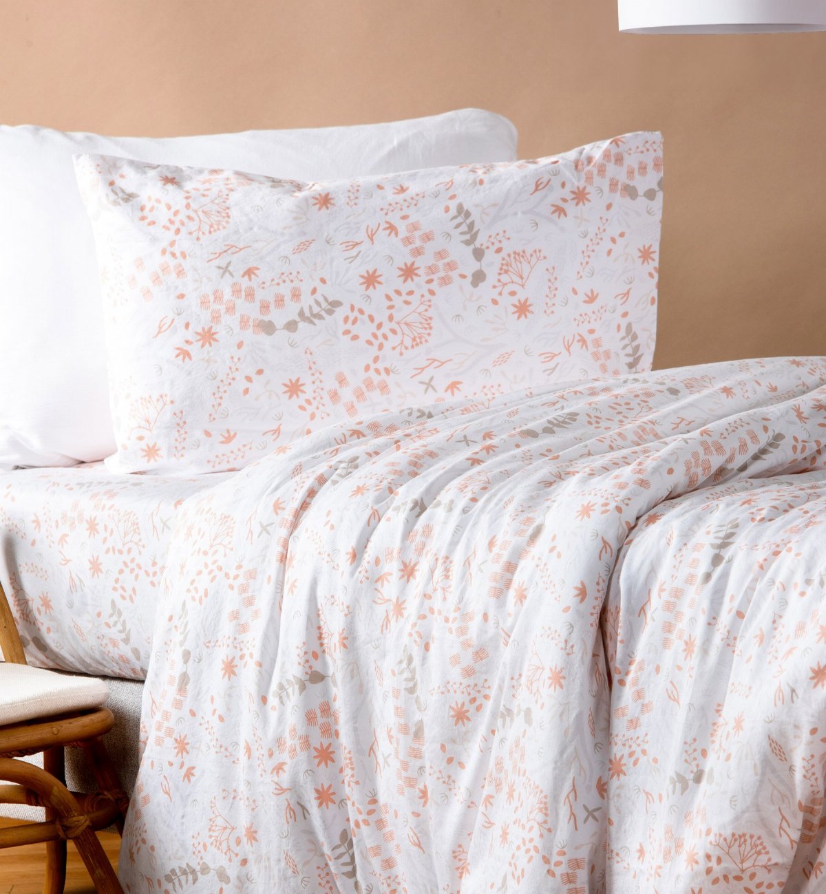 Housse de couette en Coton Bio pour lit 1 personne YUKARI DOUCEUR, KADOLIS