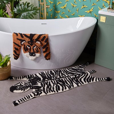 Zebra Cotton Bath Mat SO'HOME