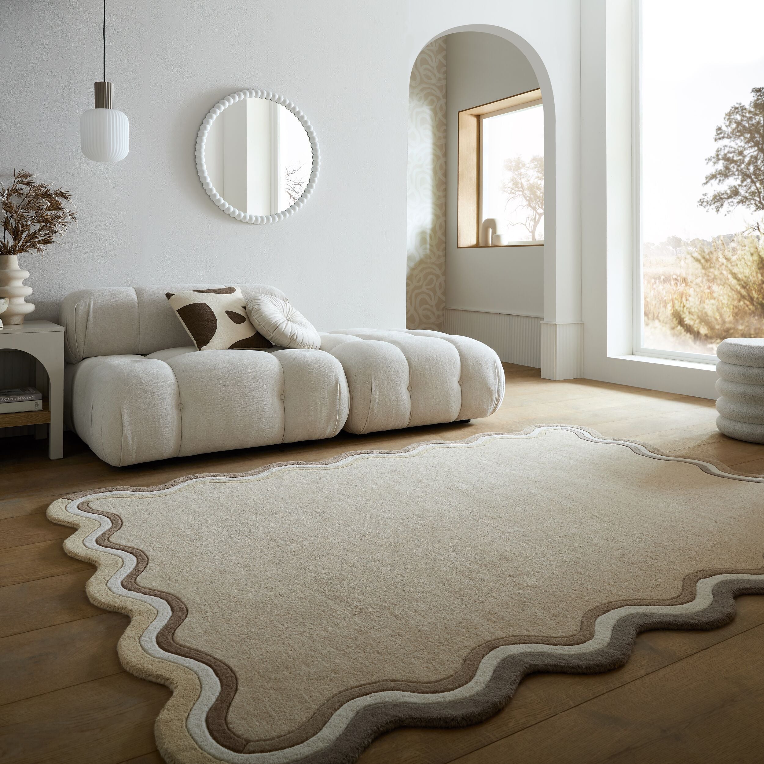 Tapis en laine LEO SCALLOP, FLAIR RUGS