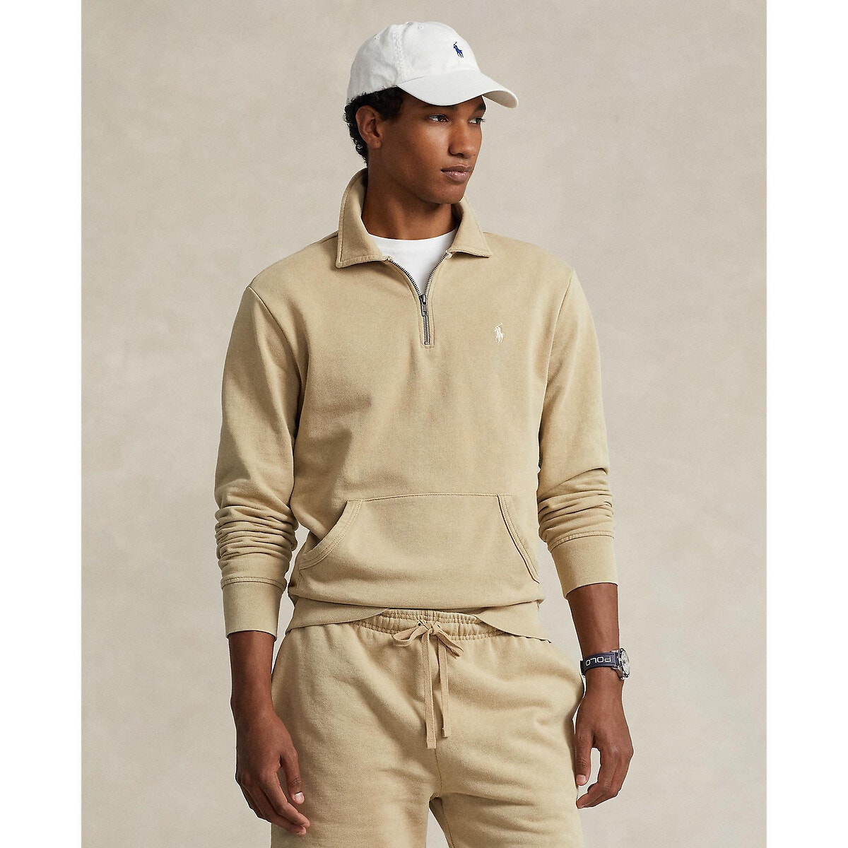 Col roulé beige online homme