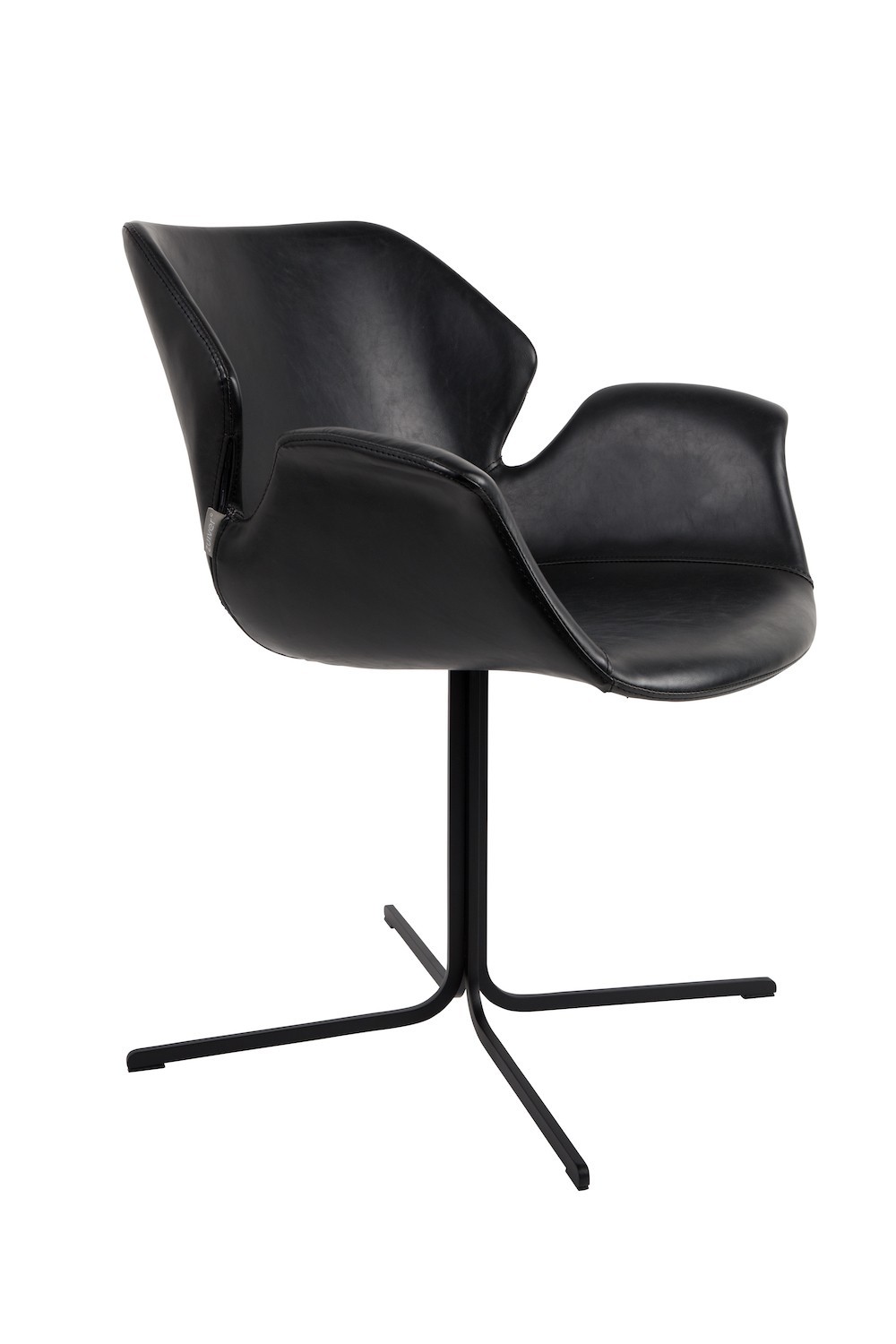 Fauteuil design (lot de 2), industriel, NIKKI, ZUIVER