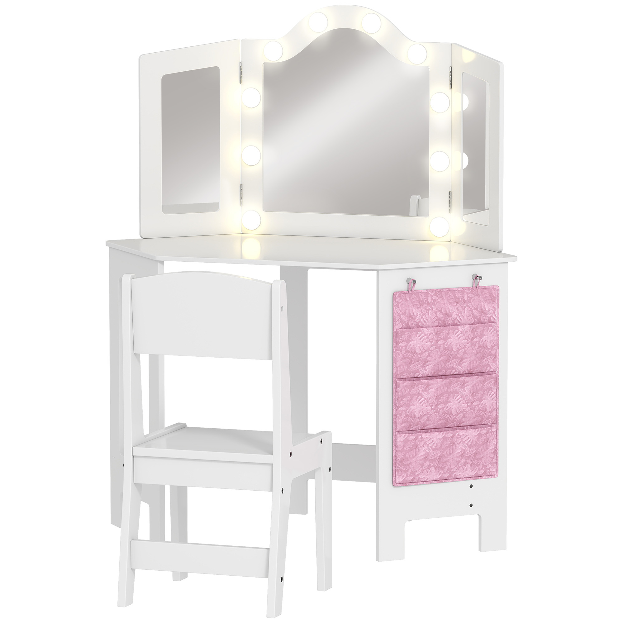 Ensemble de coiffeuse pour enfants MDF Blanc, AIYAPLAY