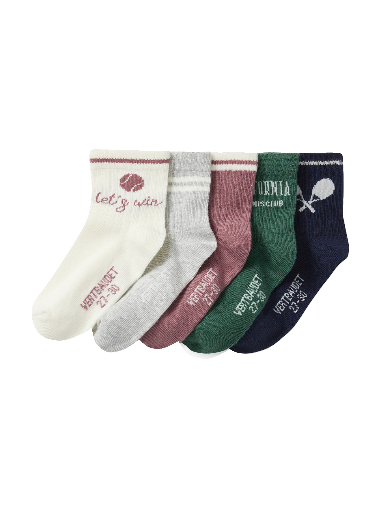 Lot de 5 paires de mi-chaussettes sport, VERTBAUDET