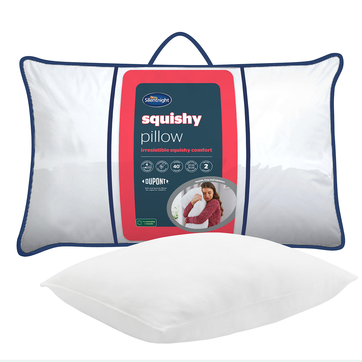 Squishy Hypoallergenic Pillow, SILENTNIGHT