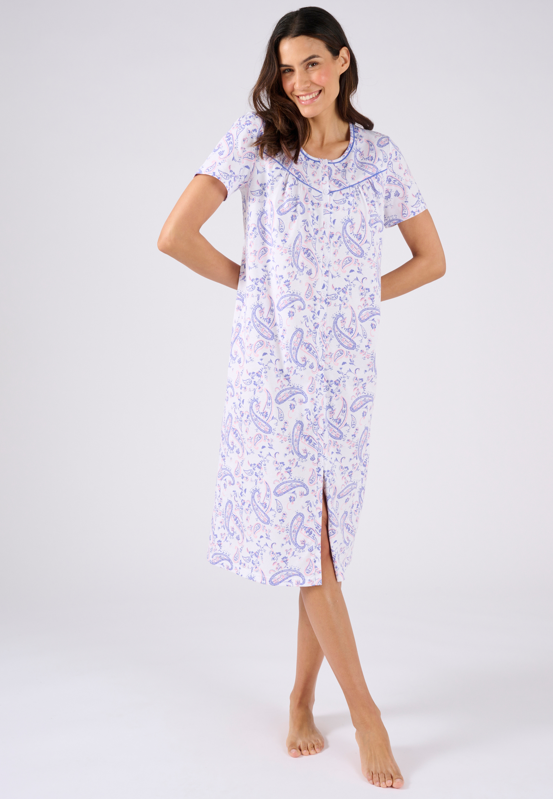 Chemise de nuit en maille jersey pur coton, DAMART