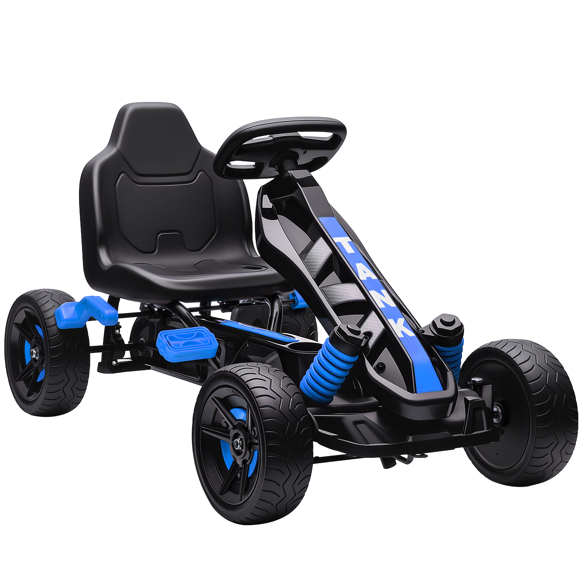 Kart à pédales Plastique Bleu, AIYAPLAY