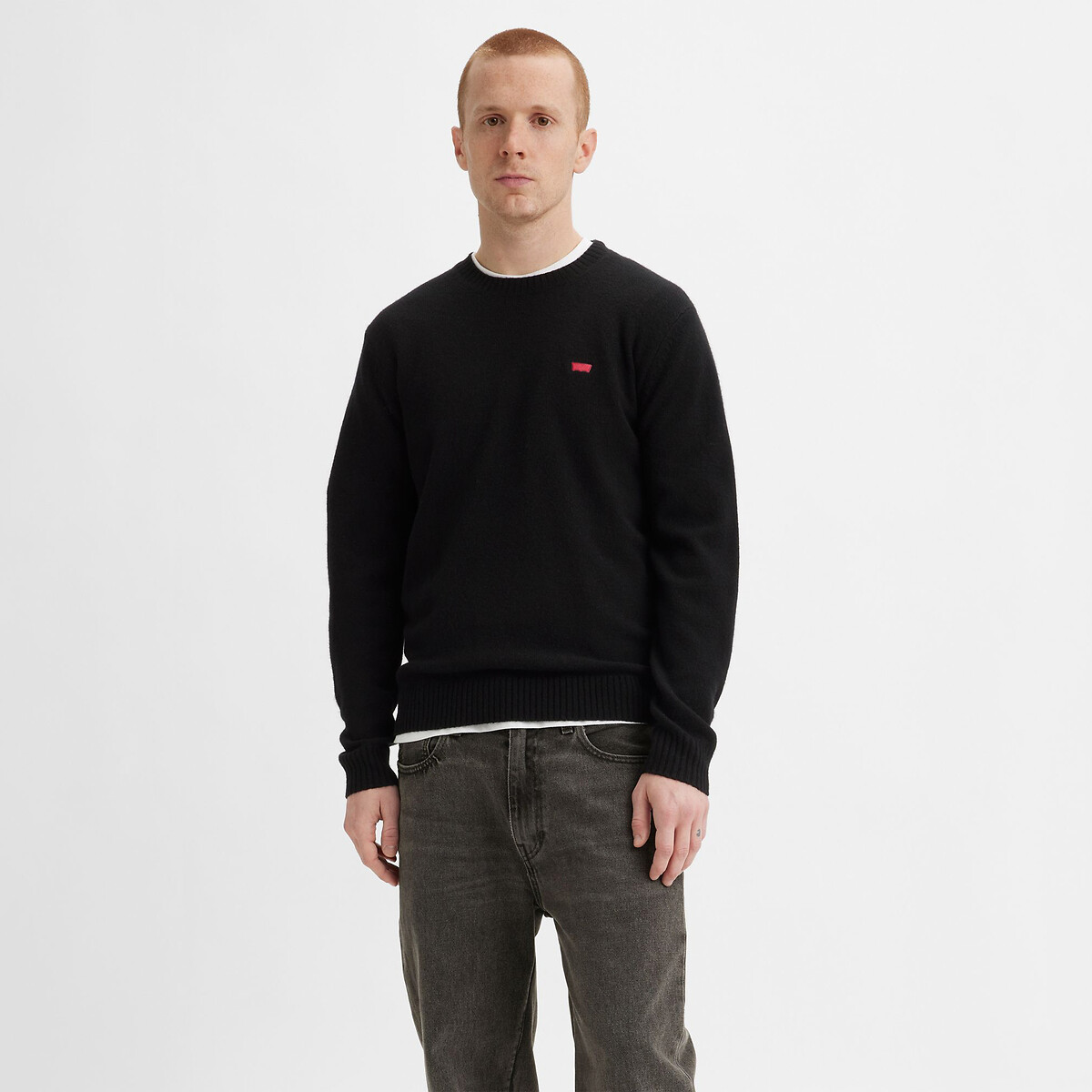Image of Housemark Wool Mix Jumper with Crew Neck